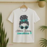 Addiction Recovery Awareness Month Sobriety Support T-Shirt thumb 2