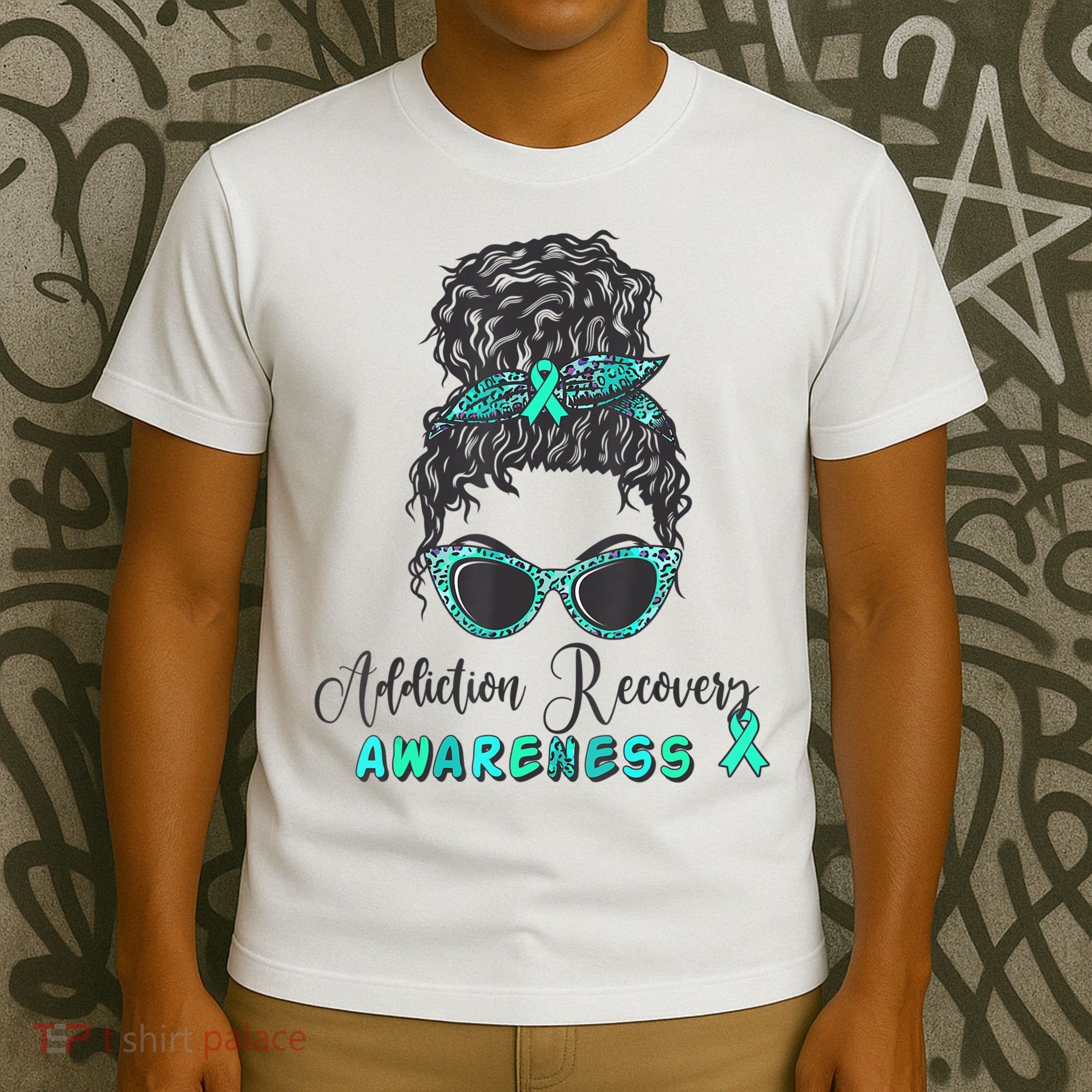 Addiction Recovery Awareness Month Sobriety Support T-Shirt