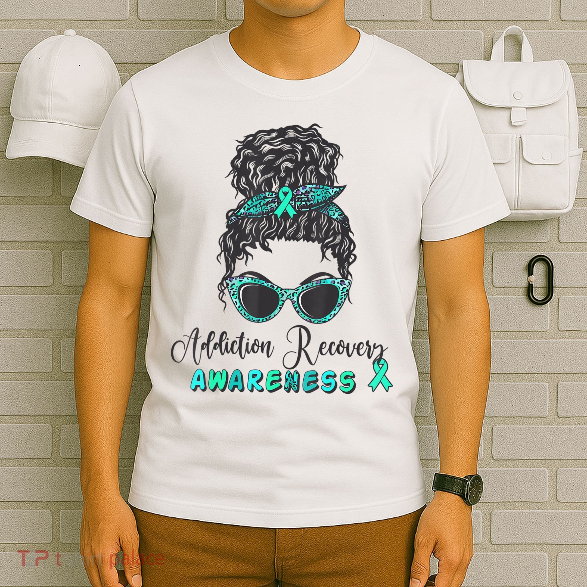 Addiction Recovery Awareness Month Sobriety Support T-Shirt