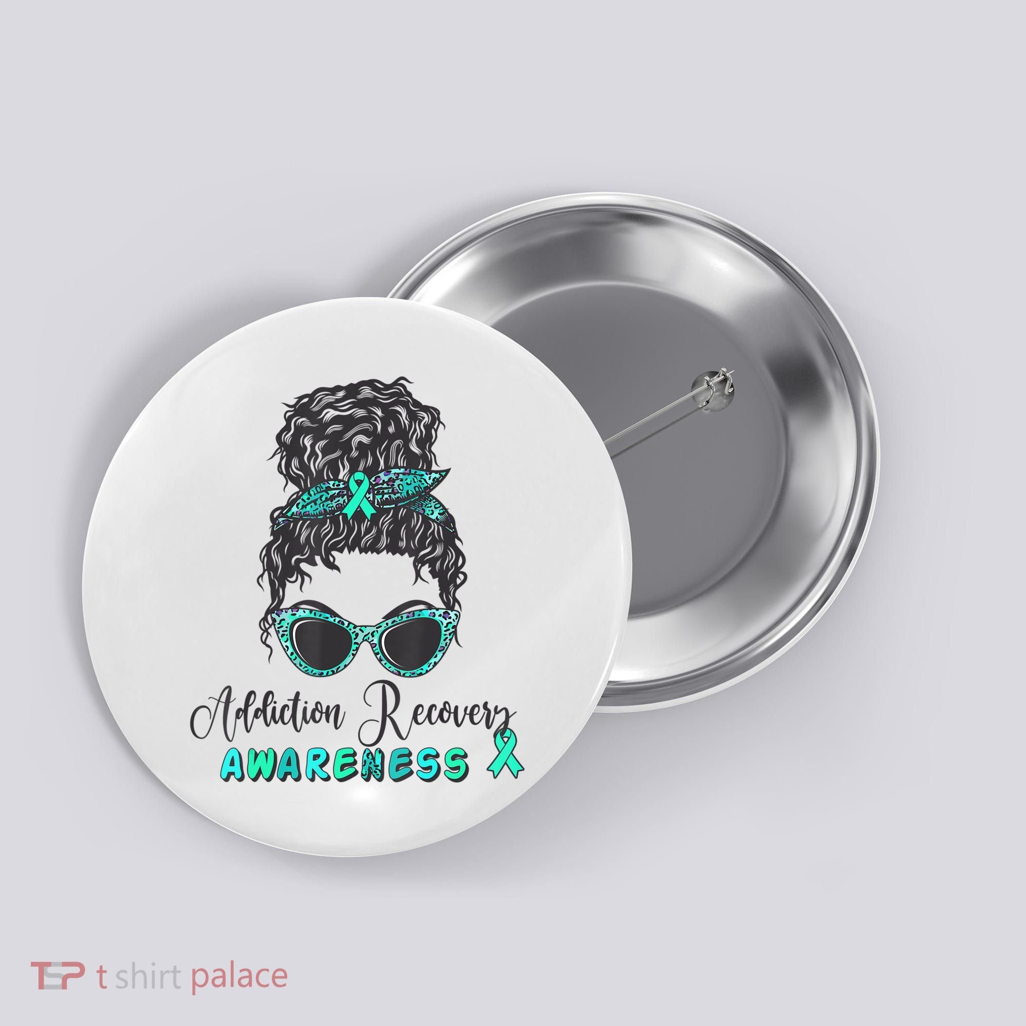 Addiction Recovery Awareness Month Sobriety Support Button