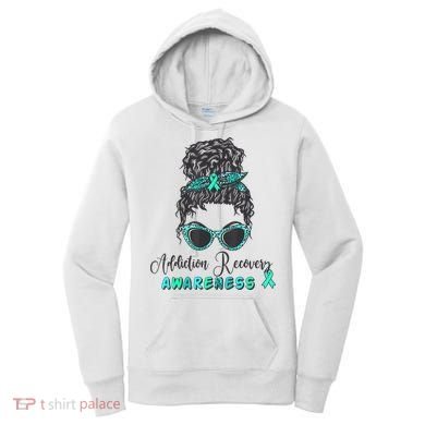 Addiction Recovery Awareness Month Sobriety Support Women's Hoodie