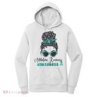 Addiction Recovery Awareness Month Sobriety Support Women's Hoodie thumb 0