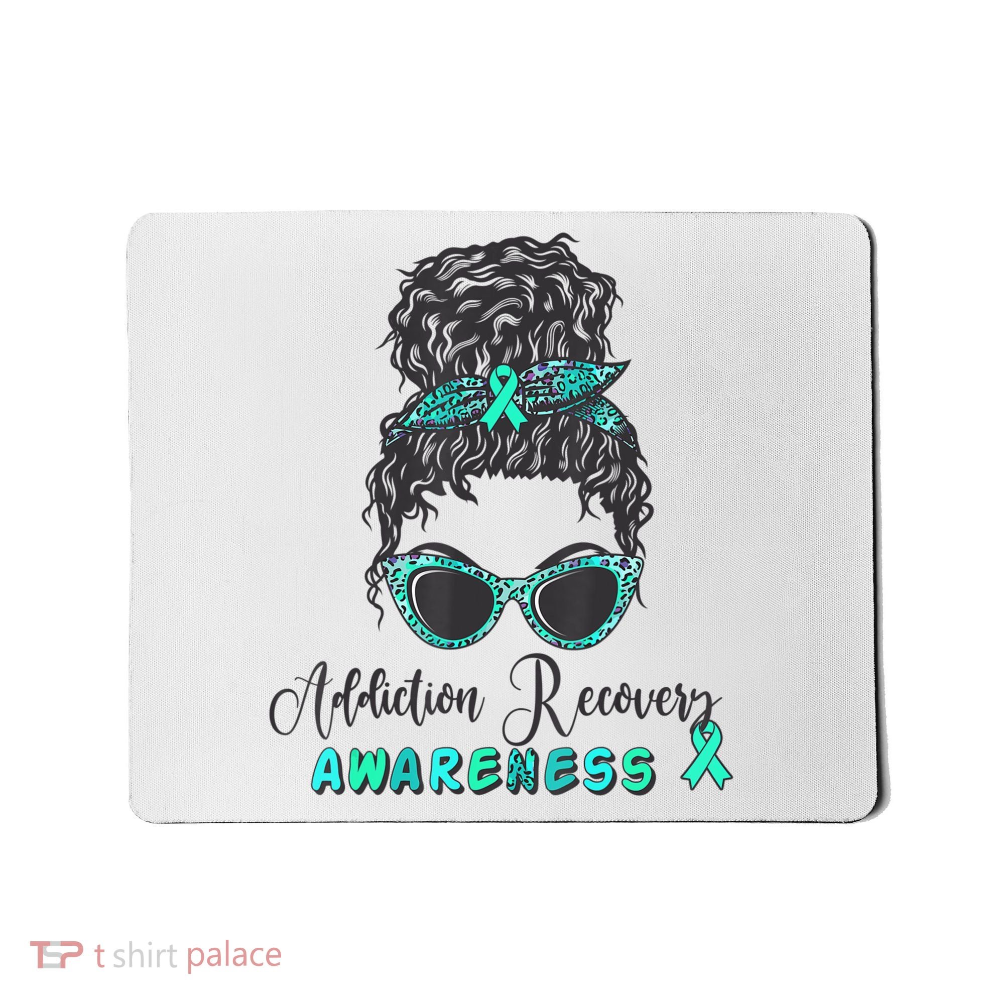 Addiction Recovery Awareness Month Sobriety Support Mousepad