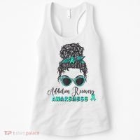 Addiction Recovery Awareness Month Sobriety Support Women's Tank Top thumb 0