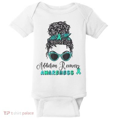 Addiction Recovery Awareness Month Sobriety Support Baby Bodysuit