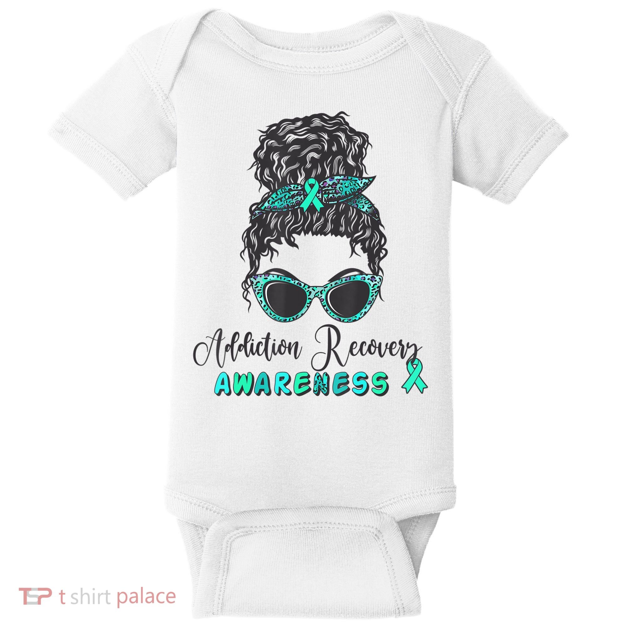 Addiction Recovery Awareness Month Sobriety Support Baby Bodysuit