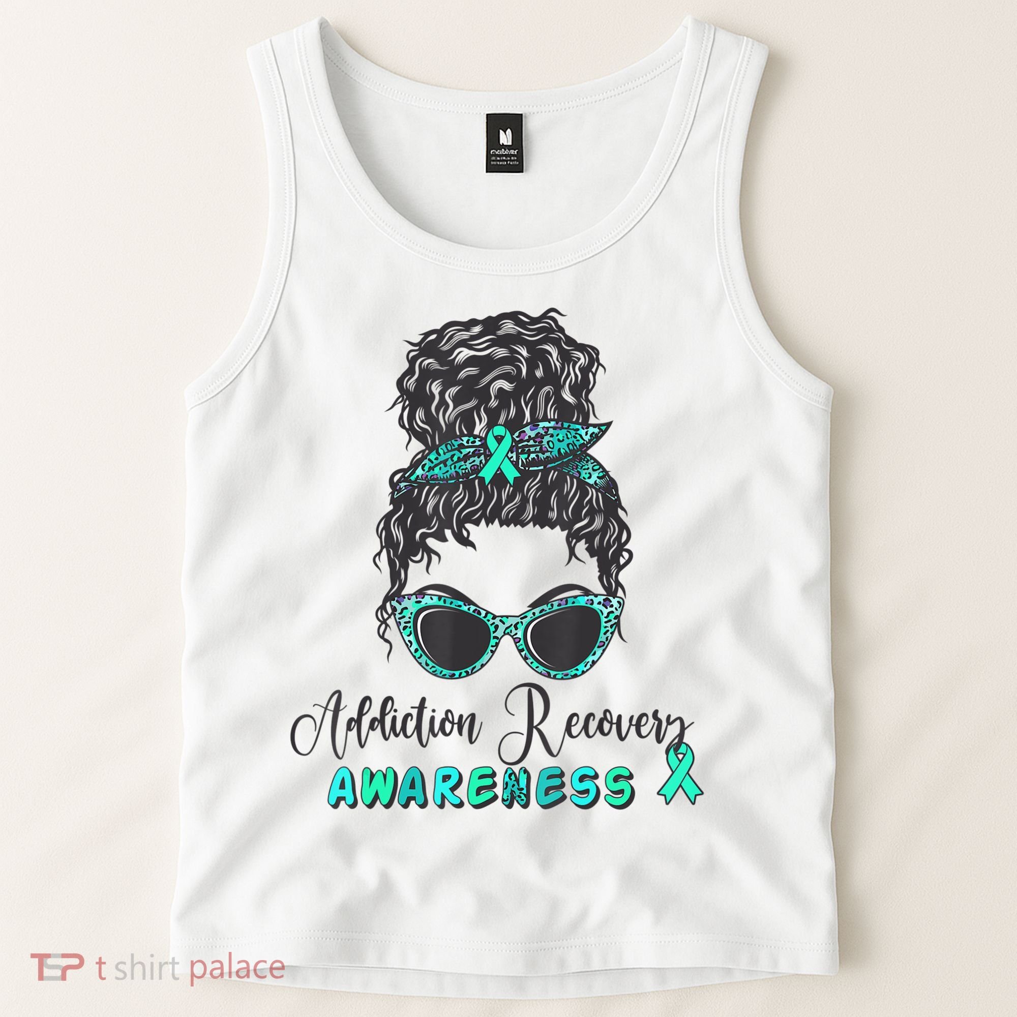 Addiction Recovery Awareness Month Sobriety Support Tank Top