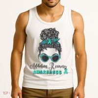 Addiction Recovery Awareness Month Sobriety Support Tank Top thumb 3