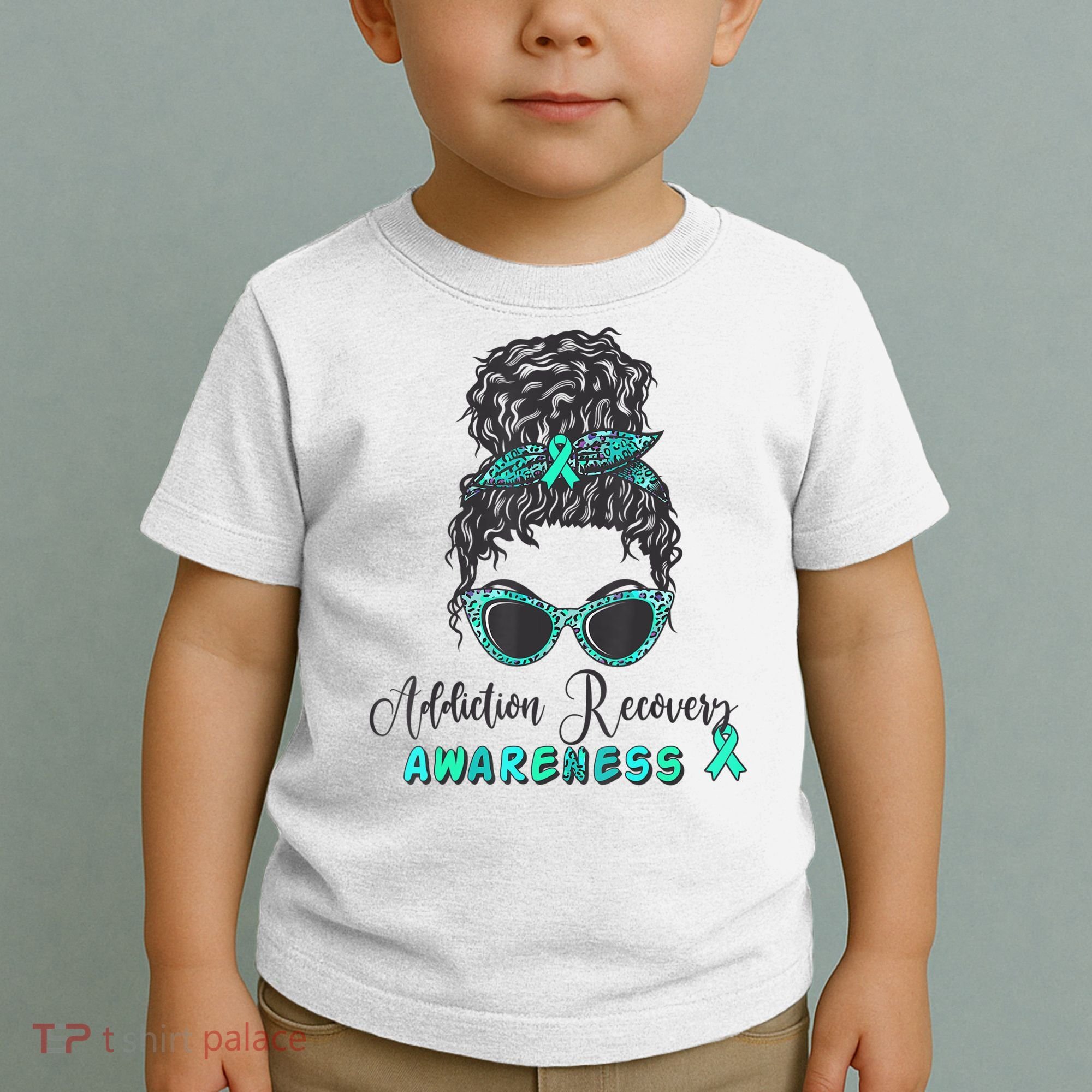 Addiction Recovery Awareness Month Sobriety Support Toddler T-Shirt