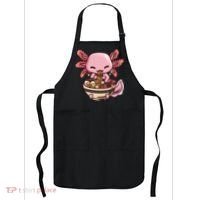 Axolotl Ramen Anime Kawaii Eating Teens Apron thumb 0