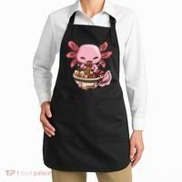 Axolotl Ramen Anime Kawaii Eating Teens Apron thumb 2