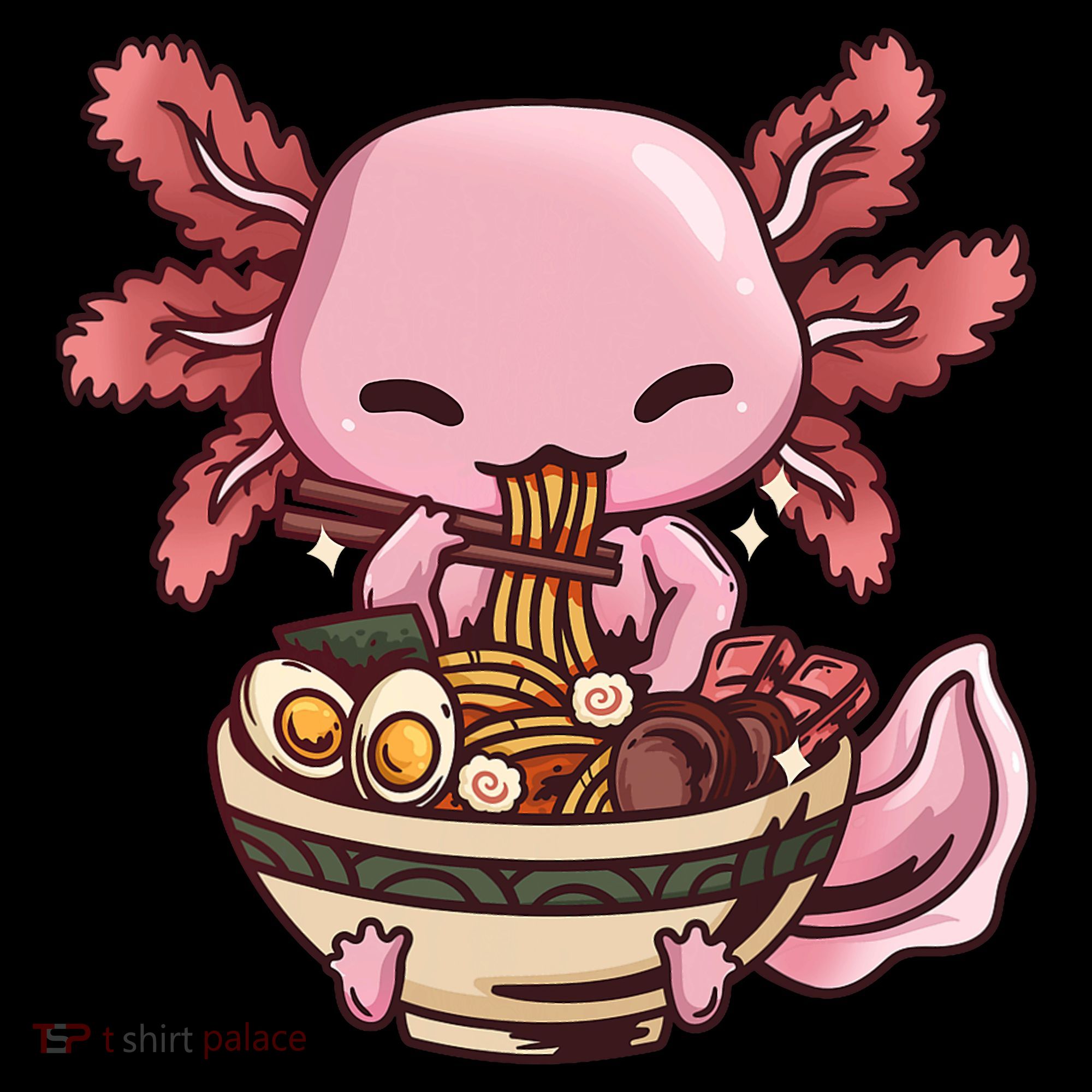 Axolotl Ramen Anime Kawaii Eating Teens Coffee Mug