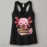 Axolotl Ramen Anime Kawaii Eating Teens Women's Tank Top thumb 3