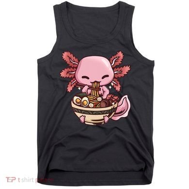 Axolotl Ramen Anime Kawaii Eating Teens Tank Top