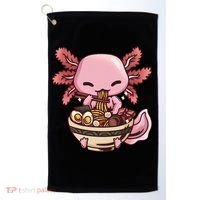 Axolotl Ramen Anime Kawaii Eating Teens Golf Towel thumb 0