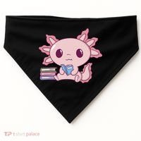 Axolotl Reading USA-Made Doggie Bandana thumb 0