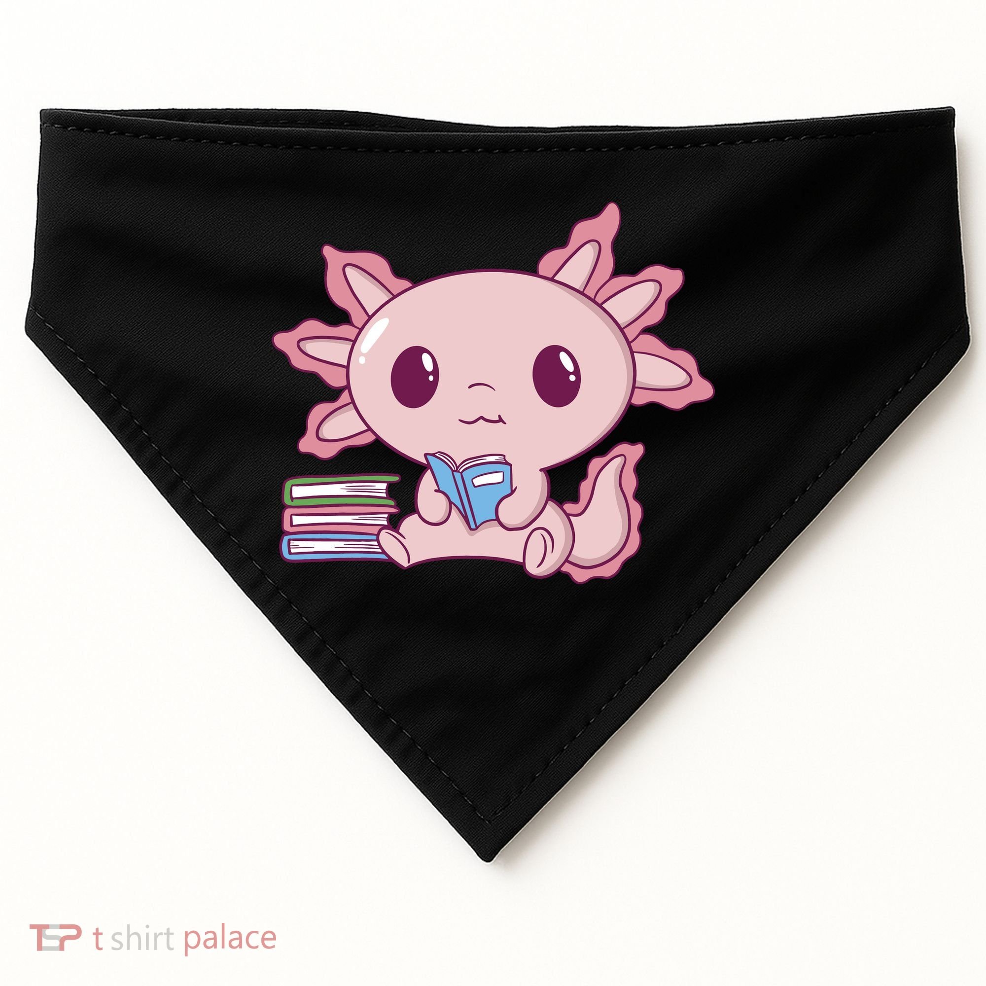 Axolotl Reading USA-Made Doggie Bandana
