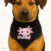 Axolotl Reading USA-Made Doggie Bandana thumb 1