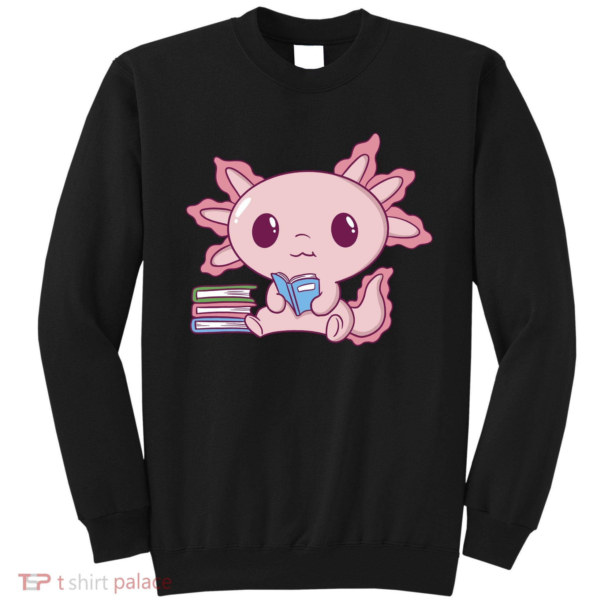 Axolotl Reading Sweatshirt