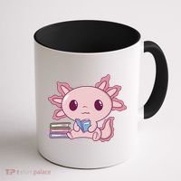 Axolotl Reading Coffee Mug thumb 1