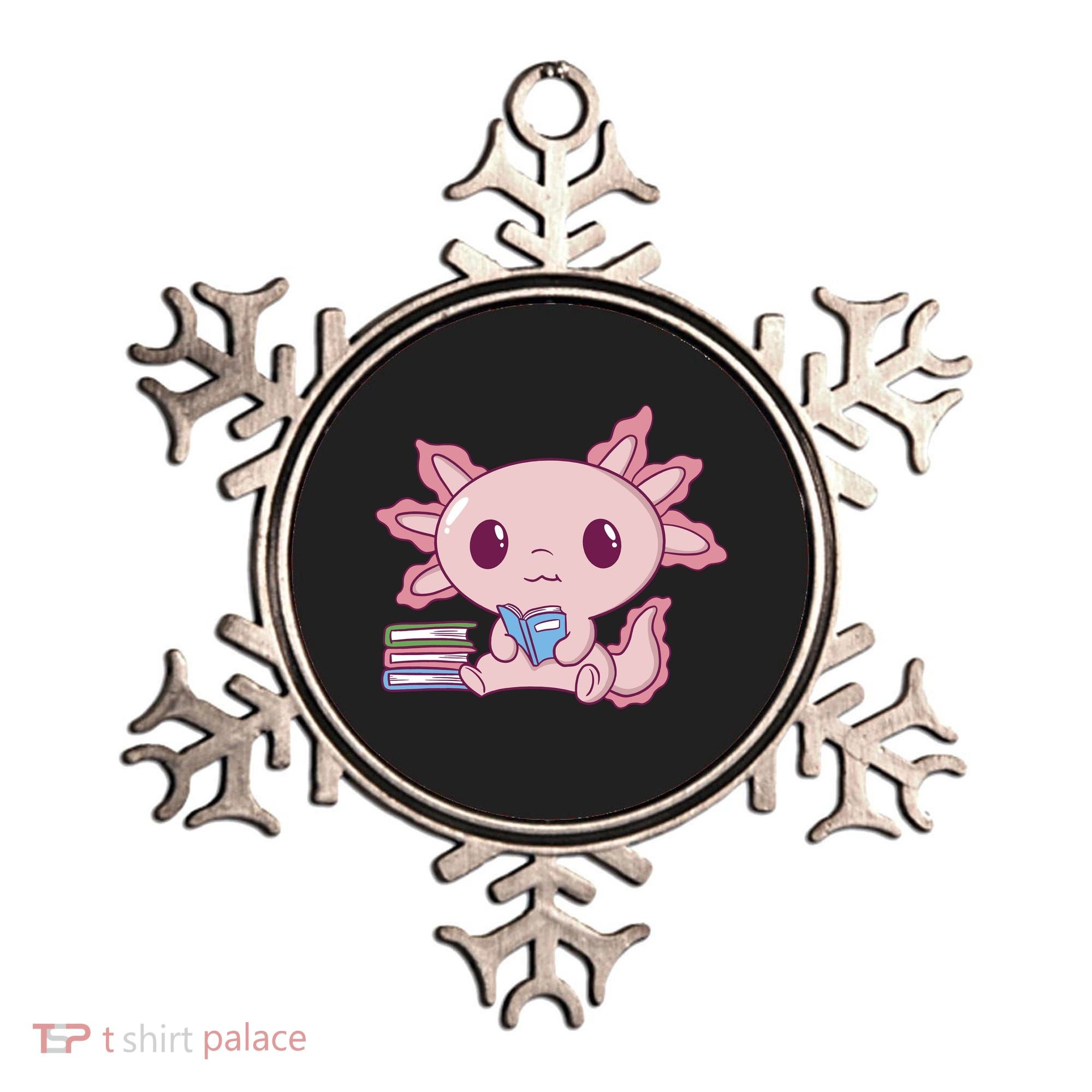 Axolotl Reading Ornament