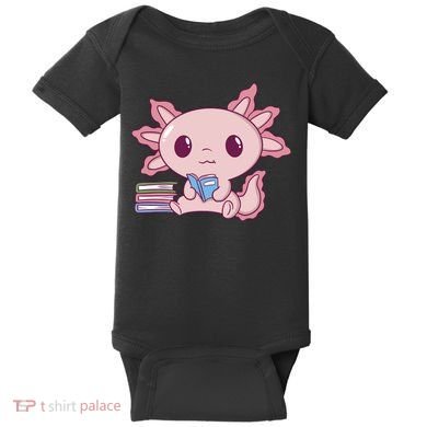 Axolotl Reading Baby Bodysuit