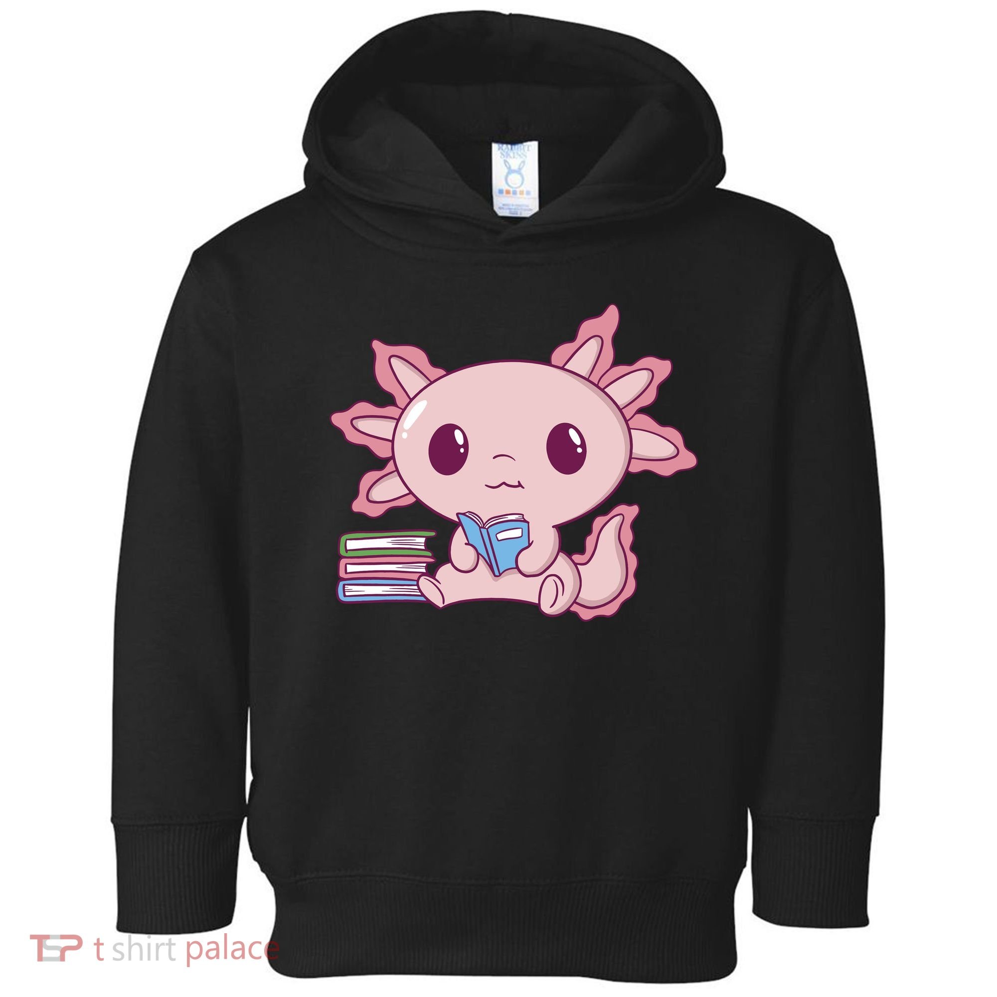 Axolotl Reading Toddler Hoodie