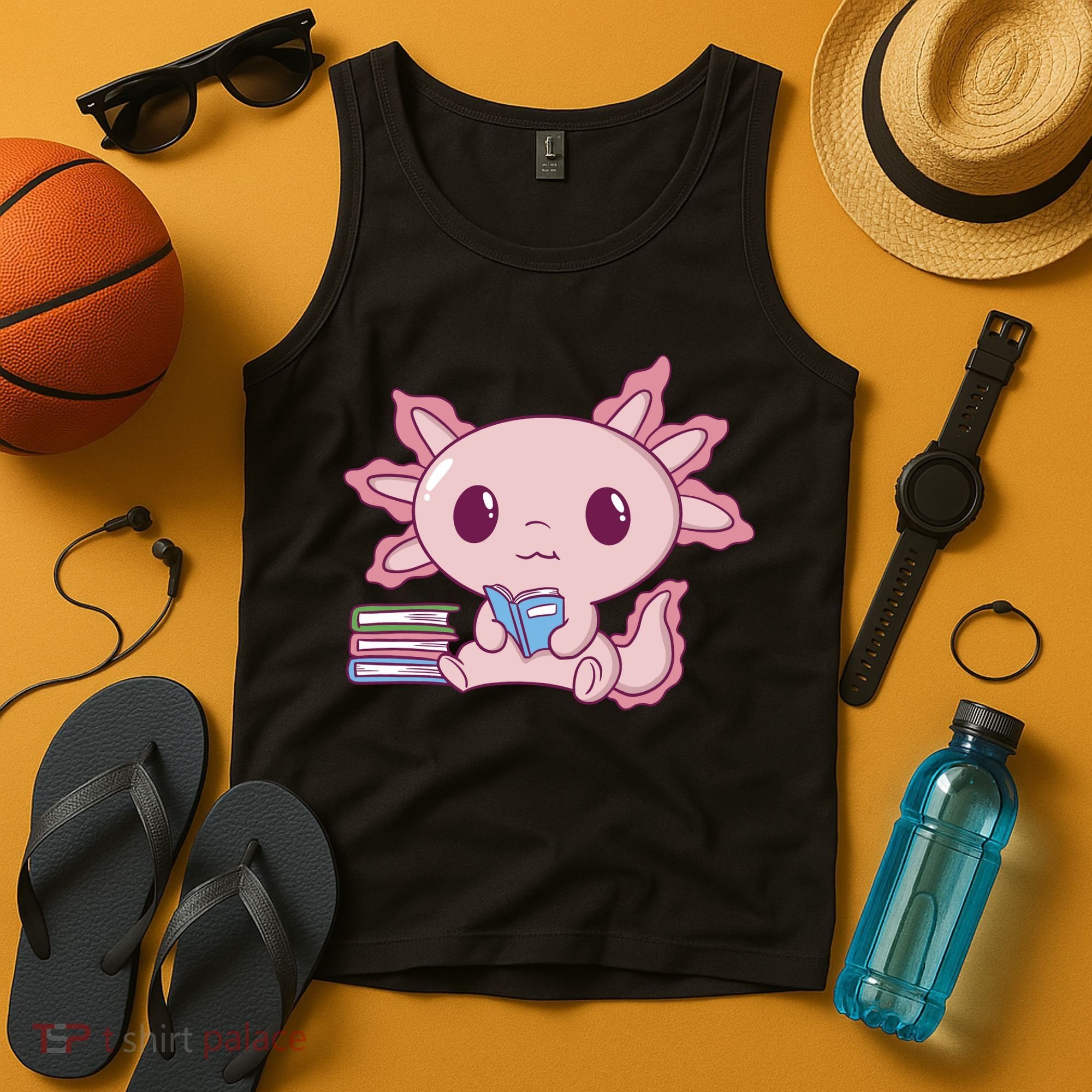 Axolotl Reading Tank Top