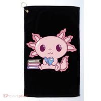 Axolotl Reading Golf Towel thumb 0