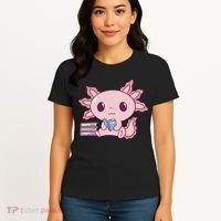 Axolotl Reading Women's T-Shirt thumb 4