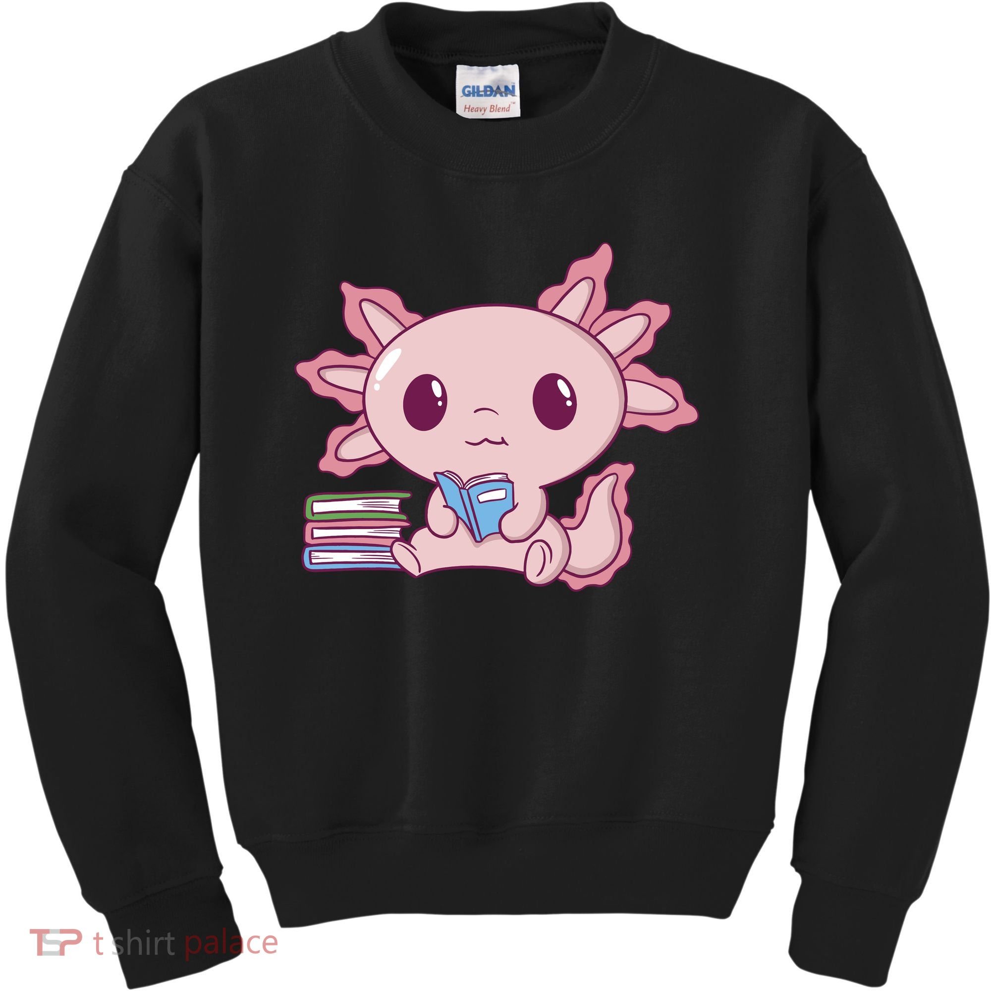 Axolotl Reading Kids Sweatshirt