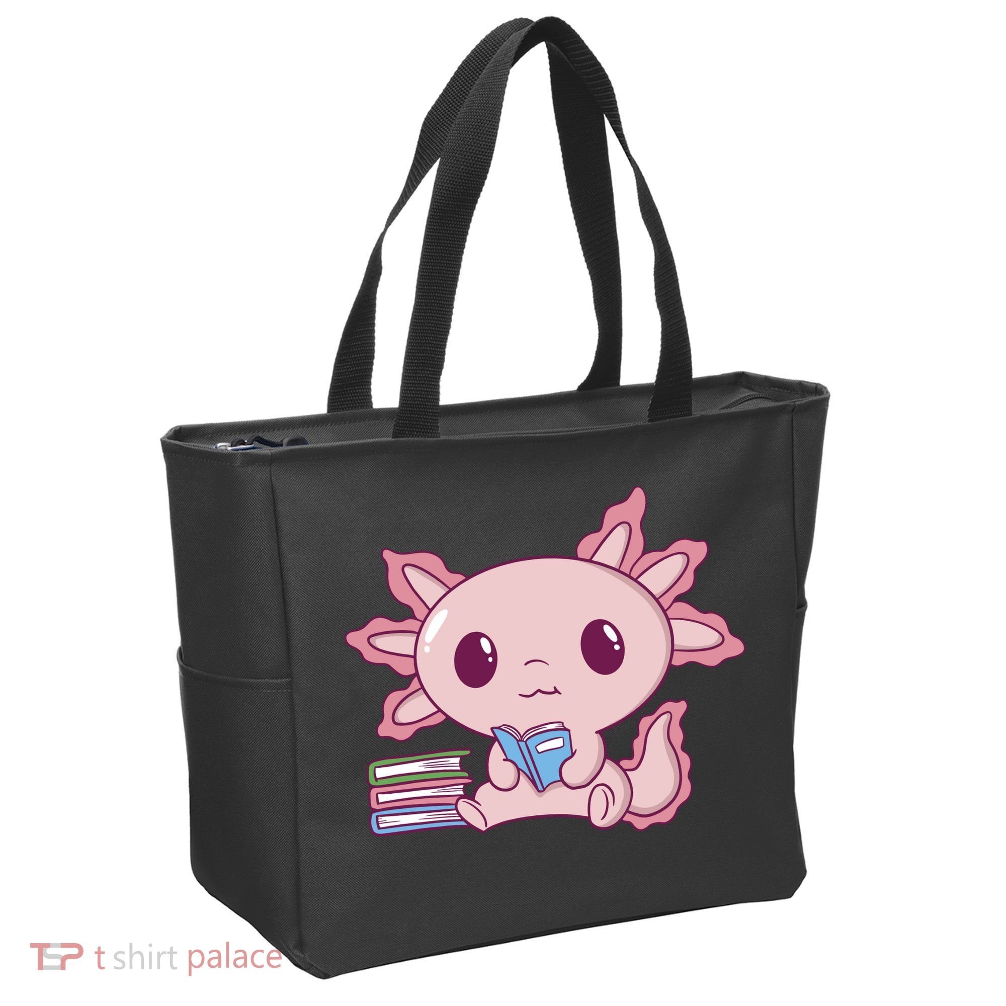 Axolotl Reading Tote Bag