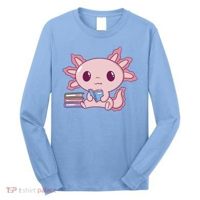 Axolotl Reading Long Sleeve Shirt