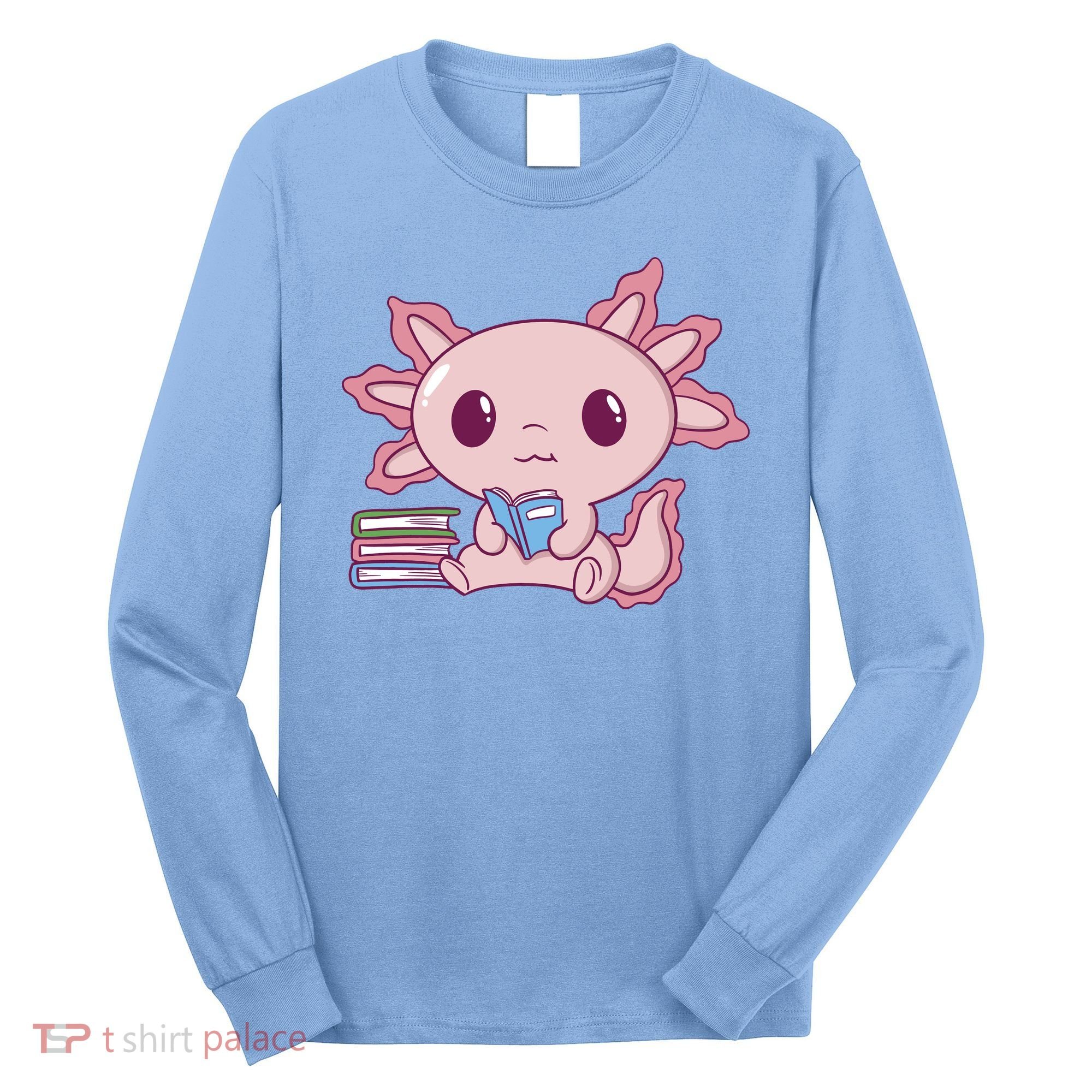 Axolotl Reading Long Sleeve Shirt