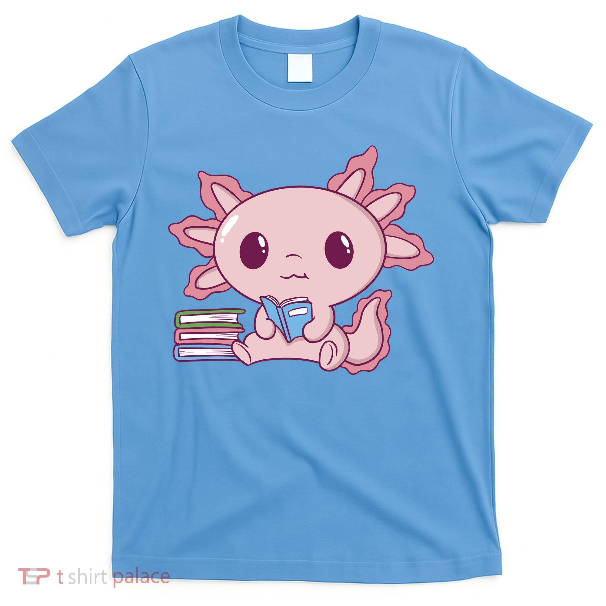 Axolotl Reading T-Shirt