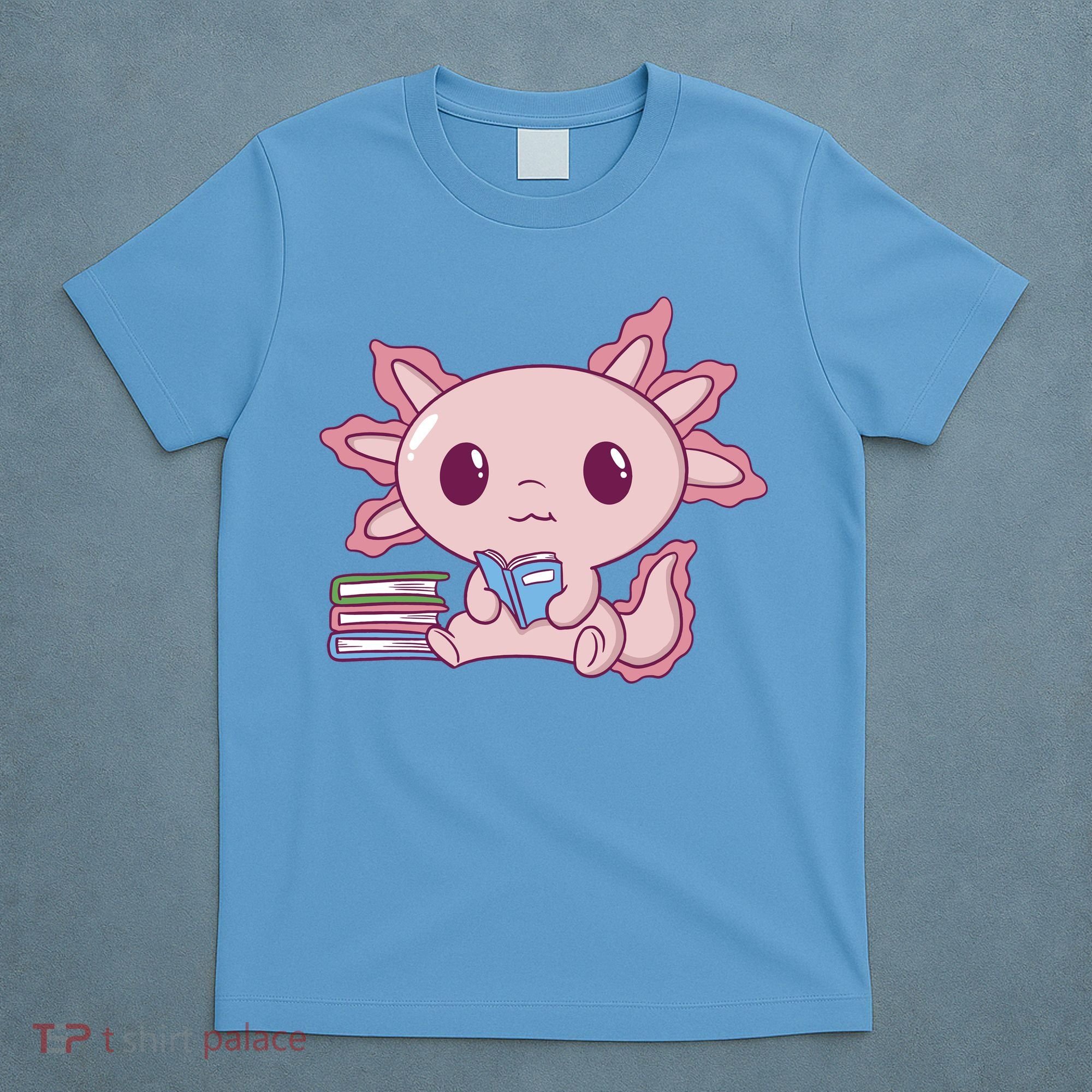Axolotl Reading T-Shirt