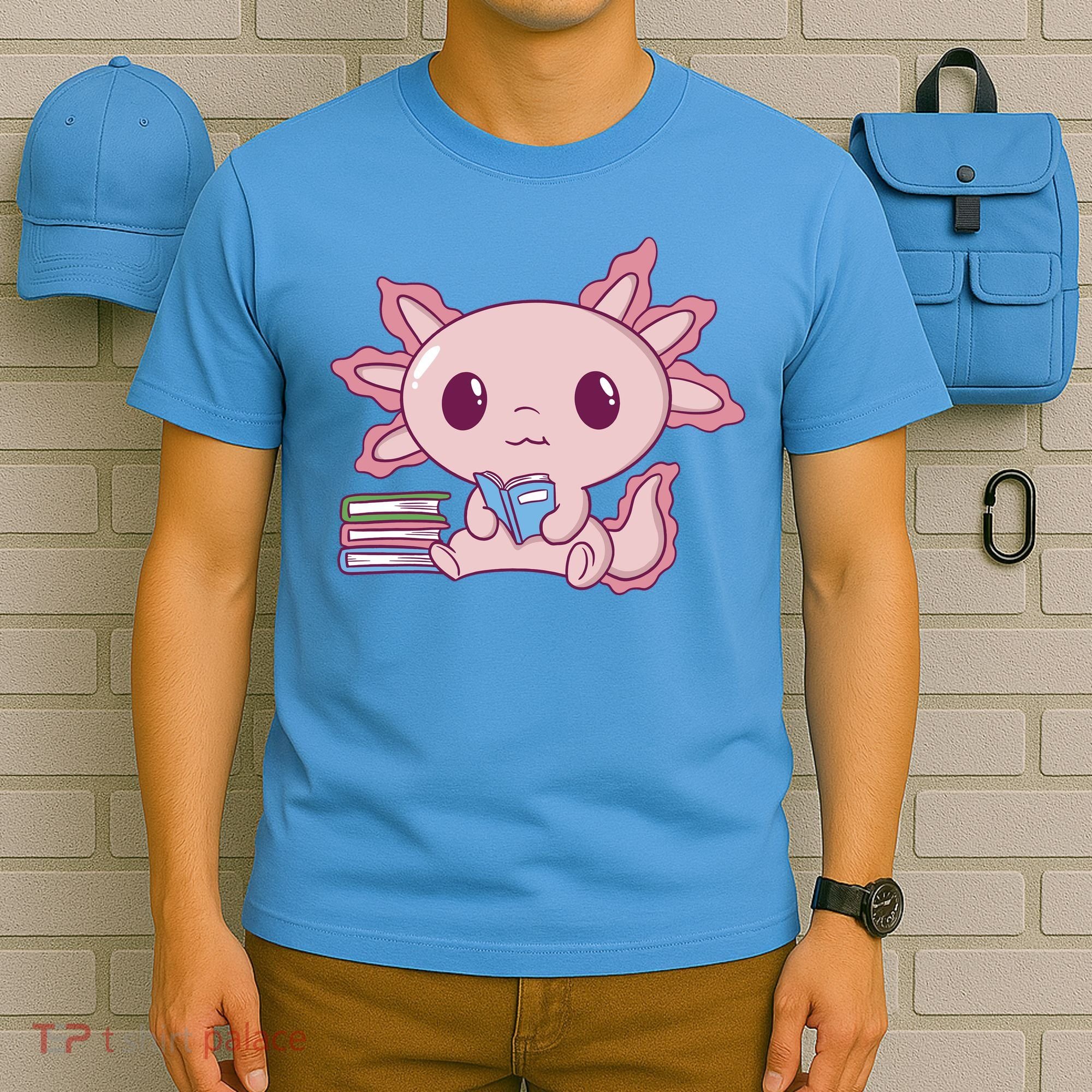 Axolotl Reading T-Shirt