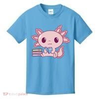 Axolotl Reading Kids T-Shirt thumb 0