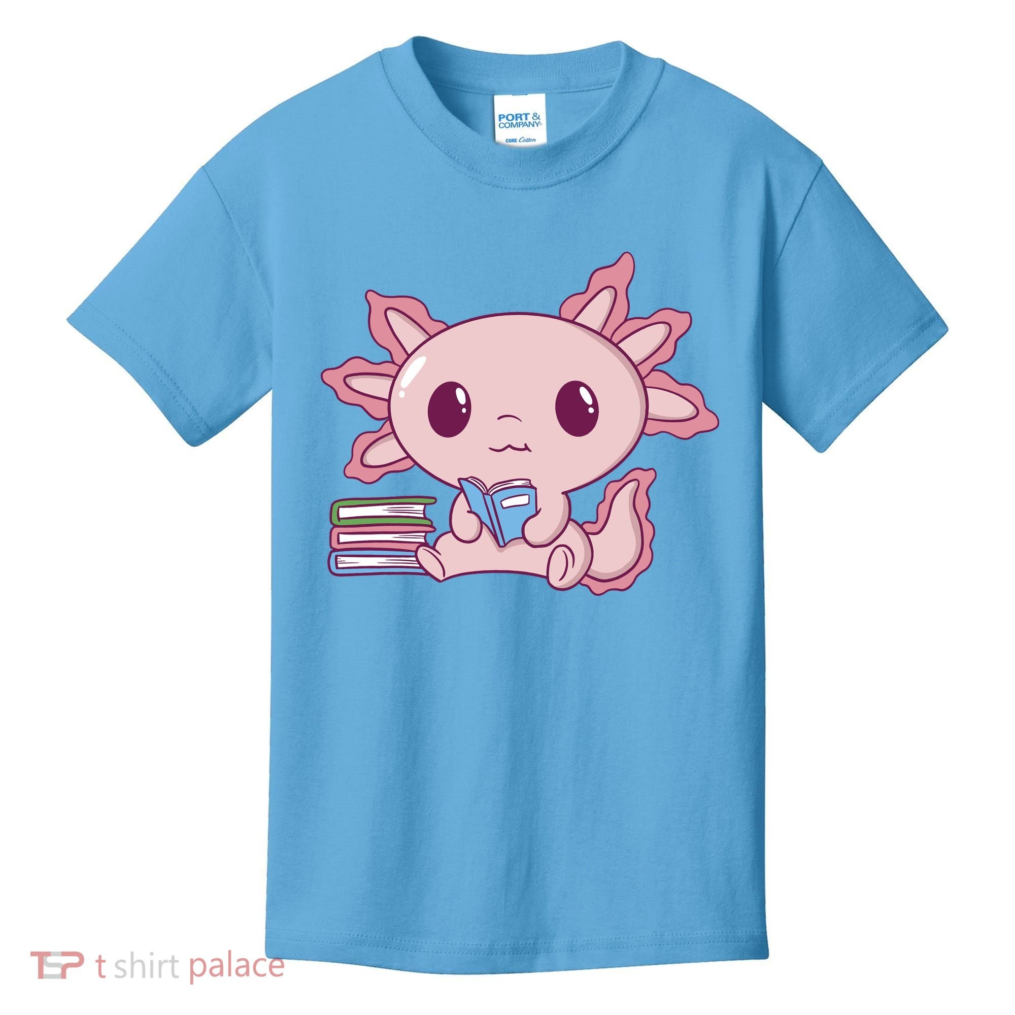 Axolotl Reading Kids T-Shirt
