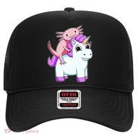 Axolotl Riding A Unicorn Funny Cute Hat thumb 0