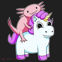 Axolotl Riding A Unicorn Funny Cute Hat thumb 2