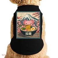 Axolotl Ramen Anime  Doggie Tank thumb 0