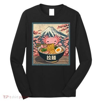 Axolotl Ramen Anime  Long Sleeve Shirt
