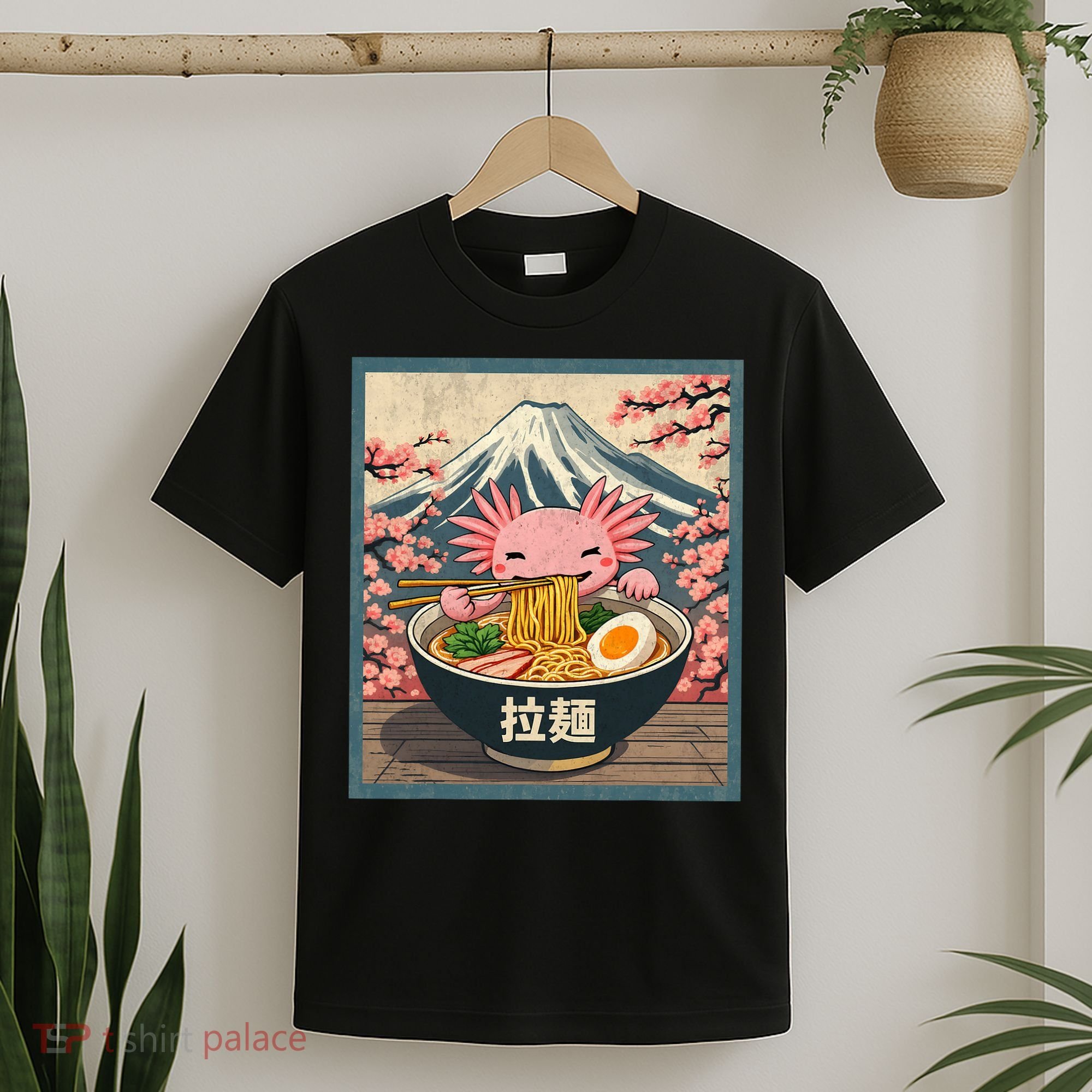 Axolotl Ramen Anime  T-Shirt