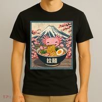 Axolotl Ramen Anime  T-Shirt thumb 3