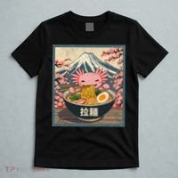 Axolotl Ramen Anime  T-Shirt thumb 5