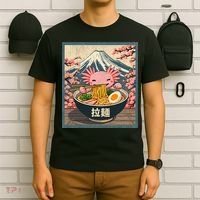 Axolotl Ramen Anime  T-Shirt thumb 6