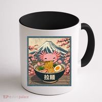 Axolotl Ramen Anime  Coffee Mug thumb 1