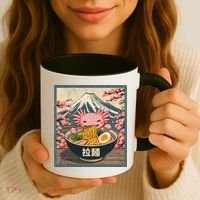 Axolotl Ramen Anime  Coffee Mug thumb 3