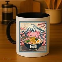 Axolotl Ramen Anime  Coffee Mug thumb 4